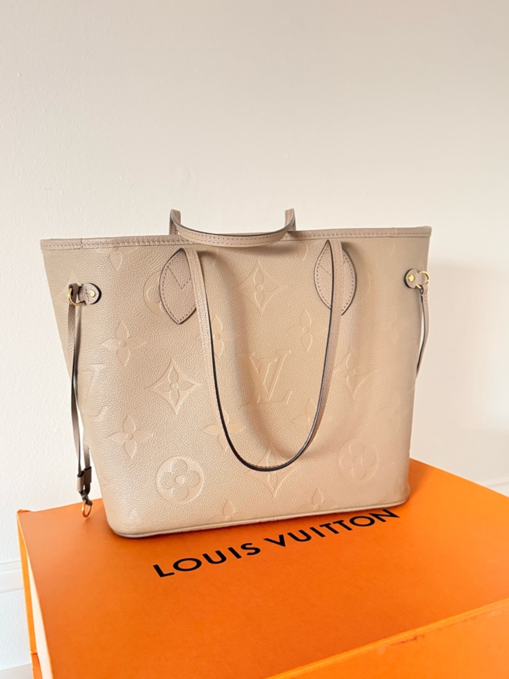 Louis Vuitton Taupe Monogram Empreinte Tote